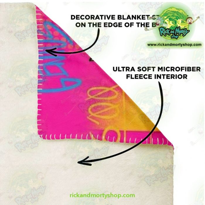 Rick Sanchez 3D Colorfull Microfleece Blanket Premium - Aop