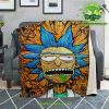 Rick Sanchez 3D Face Crazy Microfleece Blanket Premium - Aop