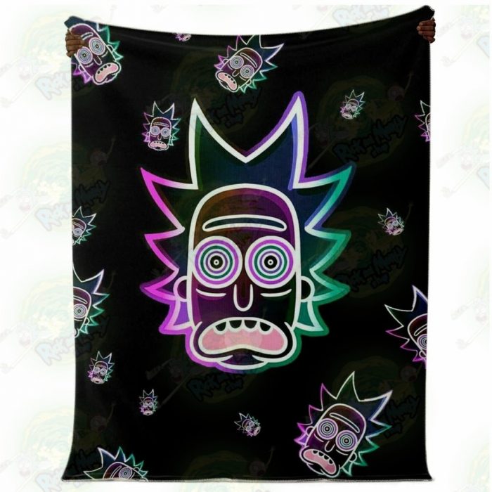 Rick Sanchez 3D Face Galaxy Microfleece Blanket Premium - Aop