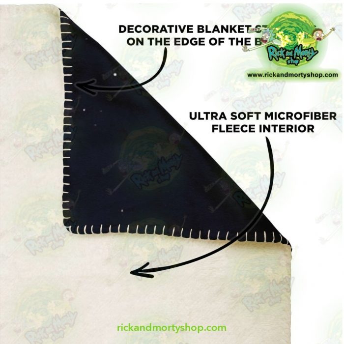 Rick Sanchez 3D Galaxy Microfleece Blanket Premium - Aop