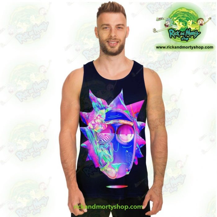 Ricks Face Diamond 3D Tank Top Unisex - Aop