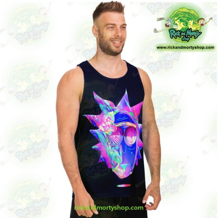 Ricks Face Diamond 3D Tank Top Unisex - Aop