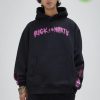 Black Rick & Morty contrast sweatshirt