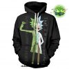 Black Rick Sanchez Unisex 3D Hoodie