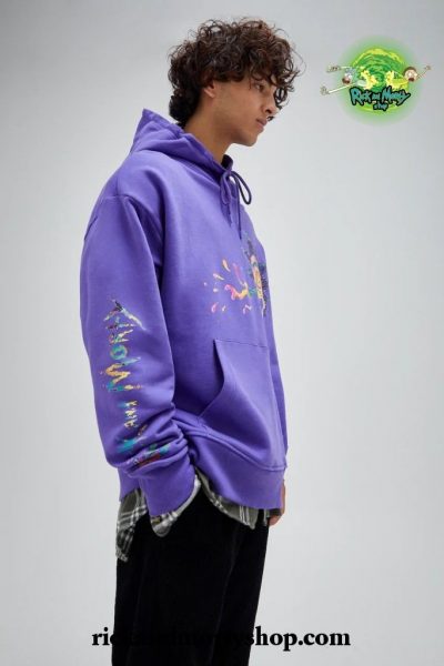 Black Rick and Morty sweatshirt