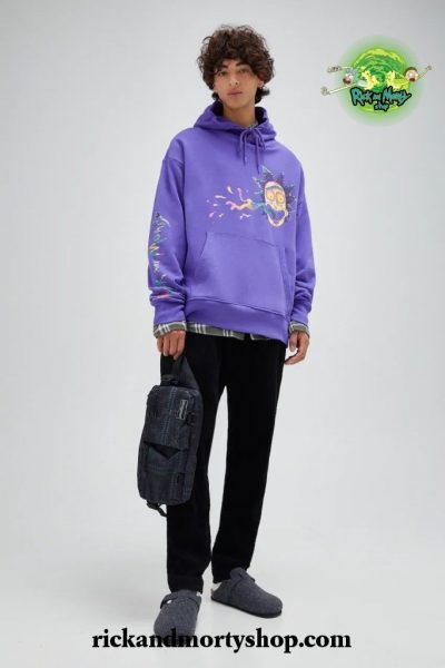Black Rick and Morty sweatshirt