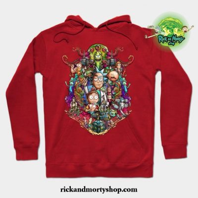 Buckle Up Morty! Hoodie Red / S