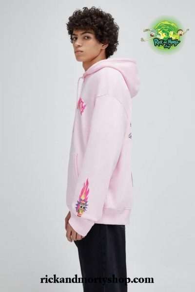 Pink Rick and Morty sweatshirt