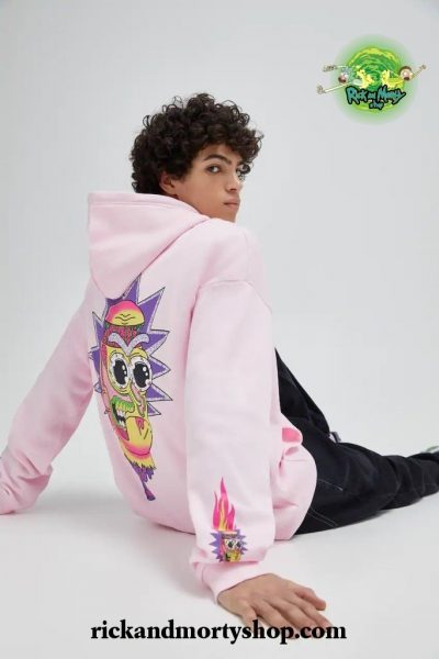 Pink Rick and Morty sweatshirt