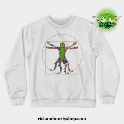 Renaissance Pickle Rick Crewneck Sweatshirt White / S