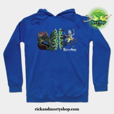 Rick _ Morty_S Cthulhu Portal Hoodie Blue / S