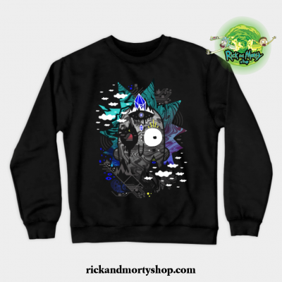 Rick Wrecked Crewneck Sweatshirt Black / S