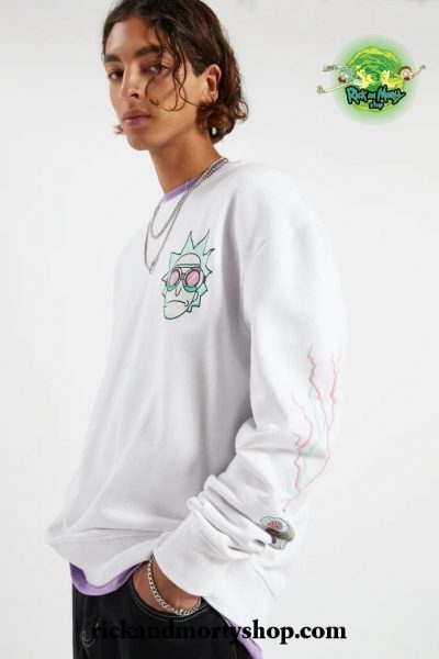 White Rick & Morty sweatshirt