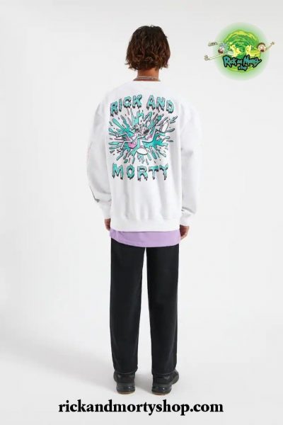 White Rick & Morty sweatshirt