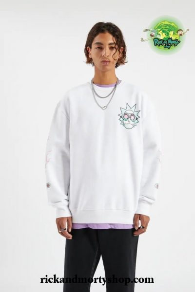 White Rick & Morty sweatshirt