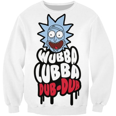 Rick And Morty Wuba Luba Magic Sweater