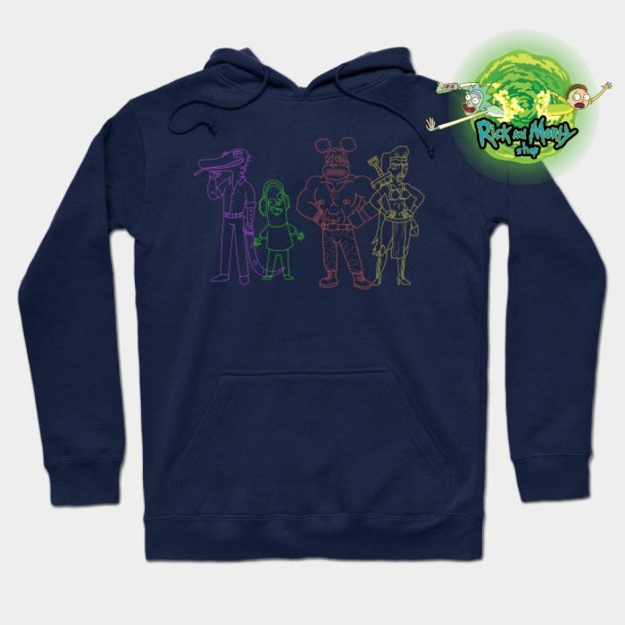 Interdimensional Cable Hoodie Navy Blue / S
