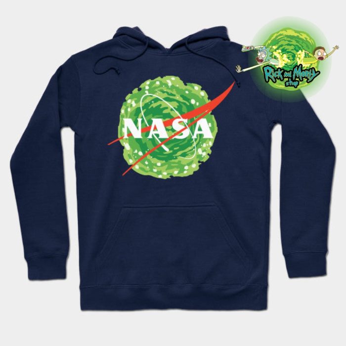 Nasa Rick Hoodie Navy Blue / S