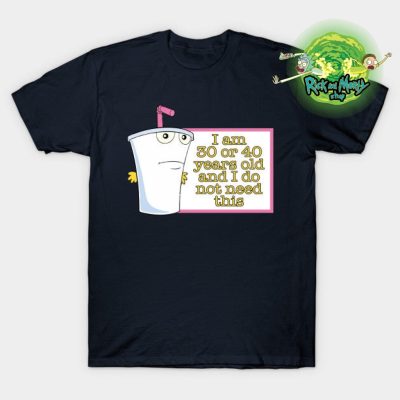 Rick And Morty 30 Or 40 T-Shirt Navy Blue / S