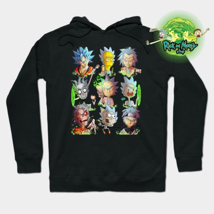 Rick Sanchez Hoodie Black / S