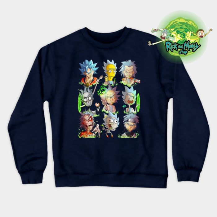 Rick Sanchez Sweatshirt Navy Blue / S