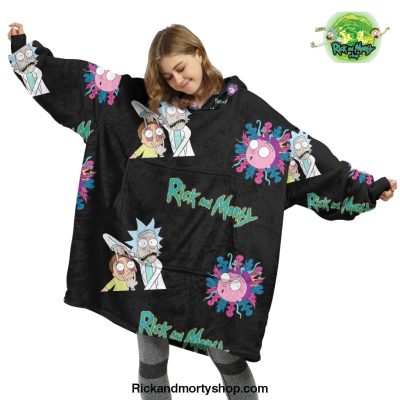 Rick And Morty 3D Oversized Fleece Hoodie