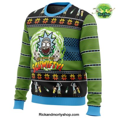Rick And Morty Lets Get Schwifty! Ugly Christmas Sweater