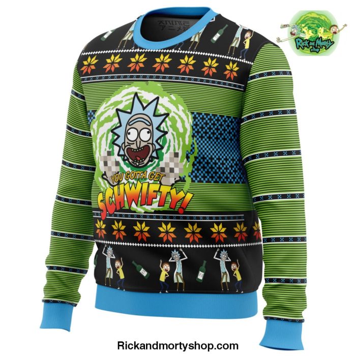 Rick And Morty Lets Get Schwifty! Ugly Christmas Sweater
