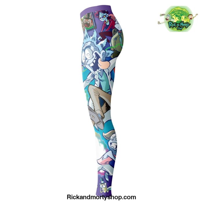 Trippy Rick And Morty Leggings