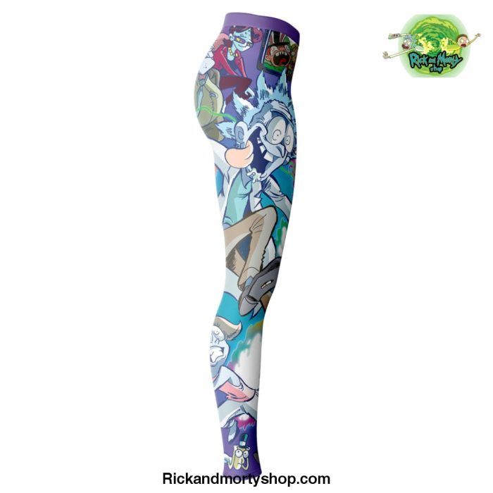 Trippy Rick And Morty Leggings