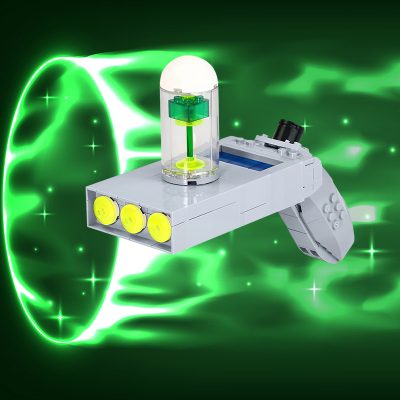 2022 Moc Technical Gun Toys Blocks Cartoon Movie Rick Creative Morty Portal Gun Building Blocks Idea 4 - Rick And Morty Shop