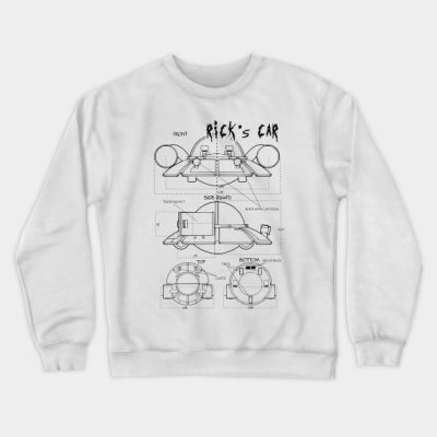 Ricks Car Crewneck Sweatshirt Official Cow Anime Merch