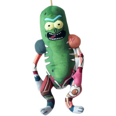 45cm Cartoon Ricked Morties Figure Plush Toys Green Pickled Cucumber Ricked Mouse Cosplay Plushes Stuffed Pillow 4 - Rick And Morty Shop
