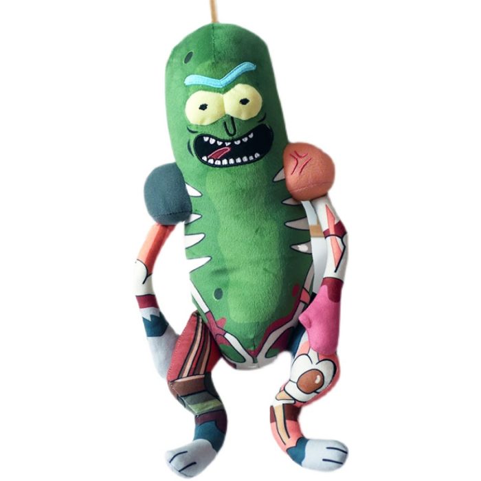 45cm Cartoon Ricked Morties Figure Plush Toys Green Pickled Cucumber Ricked Mouse Cosplay Plushes Stuffed Pillow 4 - Rick And Morty Shop