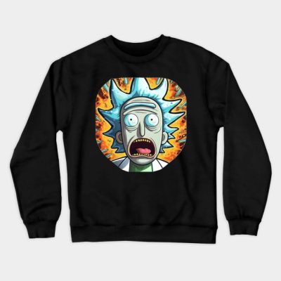 Rick Sanchez Crewneck Sweatshirt Official Cow Anime Merch