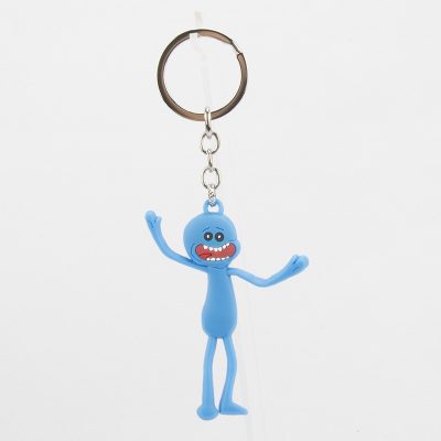 Anime Rick And Morti Silicone Keychain Kawaii Figure Doll Key Chain Keyring Cartoon Key Charms Children 1 - Rick And Morty Shop