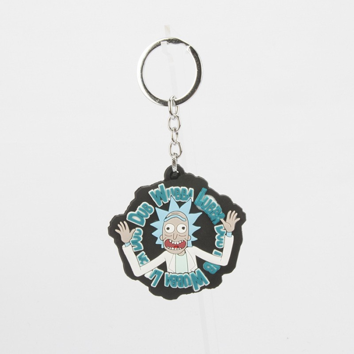 Anime Rick And Morti Silicone Keychain Kawaii Figure Doll Key Chain Keyring Cartoon Key Charms Children 3 - Rick And Morty Shop