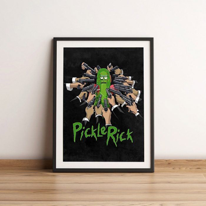 Cartoon Funny Rick Animation Poster Wall Art Pictures Canvas Print Bar Cafe Living Room Bedroom Home 8 - Rick And Morty Shop