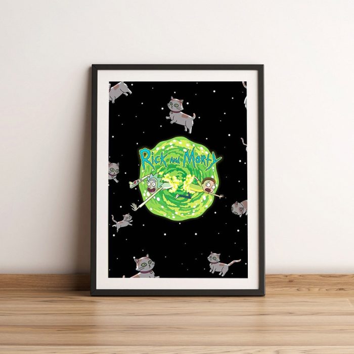 Cartoon Funny Rick Animation Poster Wall Art Pictures Canvas Print Bar Cafe Living Room Bedroom Home 9 - Rick And Morty Shop