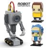 MOC Butter Robot Classic Anime Figures Ricks and Mortyed Brickheadz Set Building Block Action Figures Model - Rick And Morty Shop