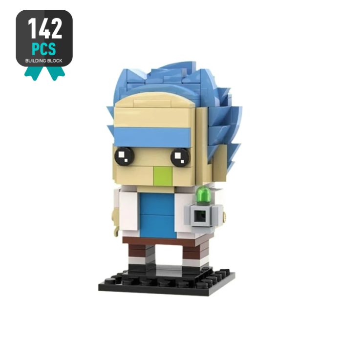 MOC Butter Robot Classic Anime Figures Ricks and Mortyed Brickheadz Set Building Block Action Figures Model 5 - Rick And Morty Shop