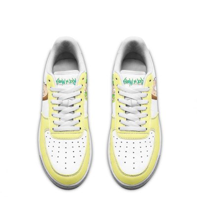 Morty Smith Rick and Morty Custom Air Sneakers QD13 4 perfectivy com - Rick And Morty Shop