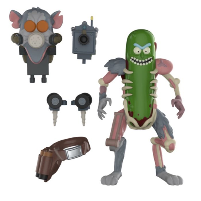 Pickle Rick Action Figure Mouse Helmet Model Toys - Rick And Morty Shop