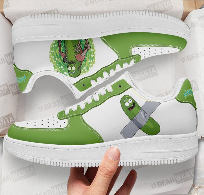 Pickle Rick Rick and Morty Custom Air Sneakers QD13 2 perfectivy com - Rick And Morty Shop