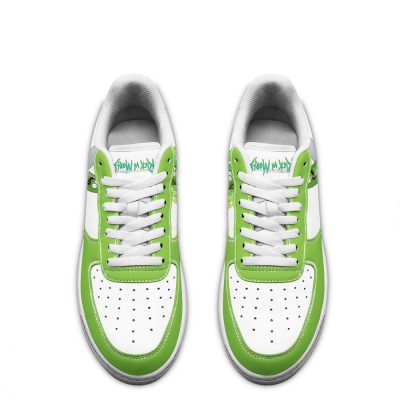 Pickle Rick Rick and Morty Custom Air Sneakers QD13 4 perfectivy com - Rick And Morty Shop