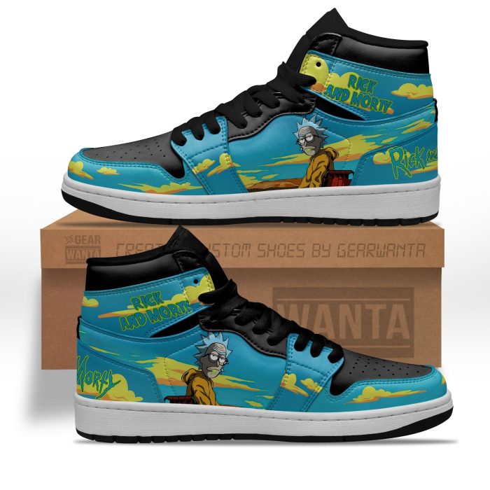 Rick and Morty Crossover Breaking Bad Air J1s Sneakers Custom Shoes 2 GearWanta - Rick And Morty Shop