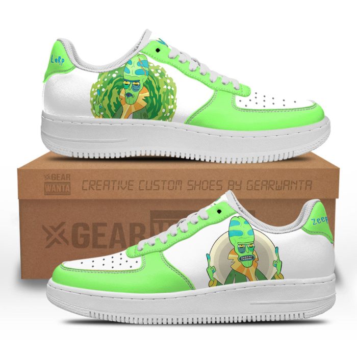 Zeep Xanflorp Rick and Morty Custom Air Sneakers QD13 1 perfectivy com - Rick And Morty Shop