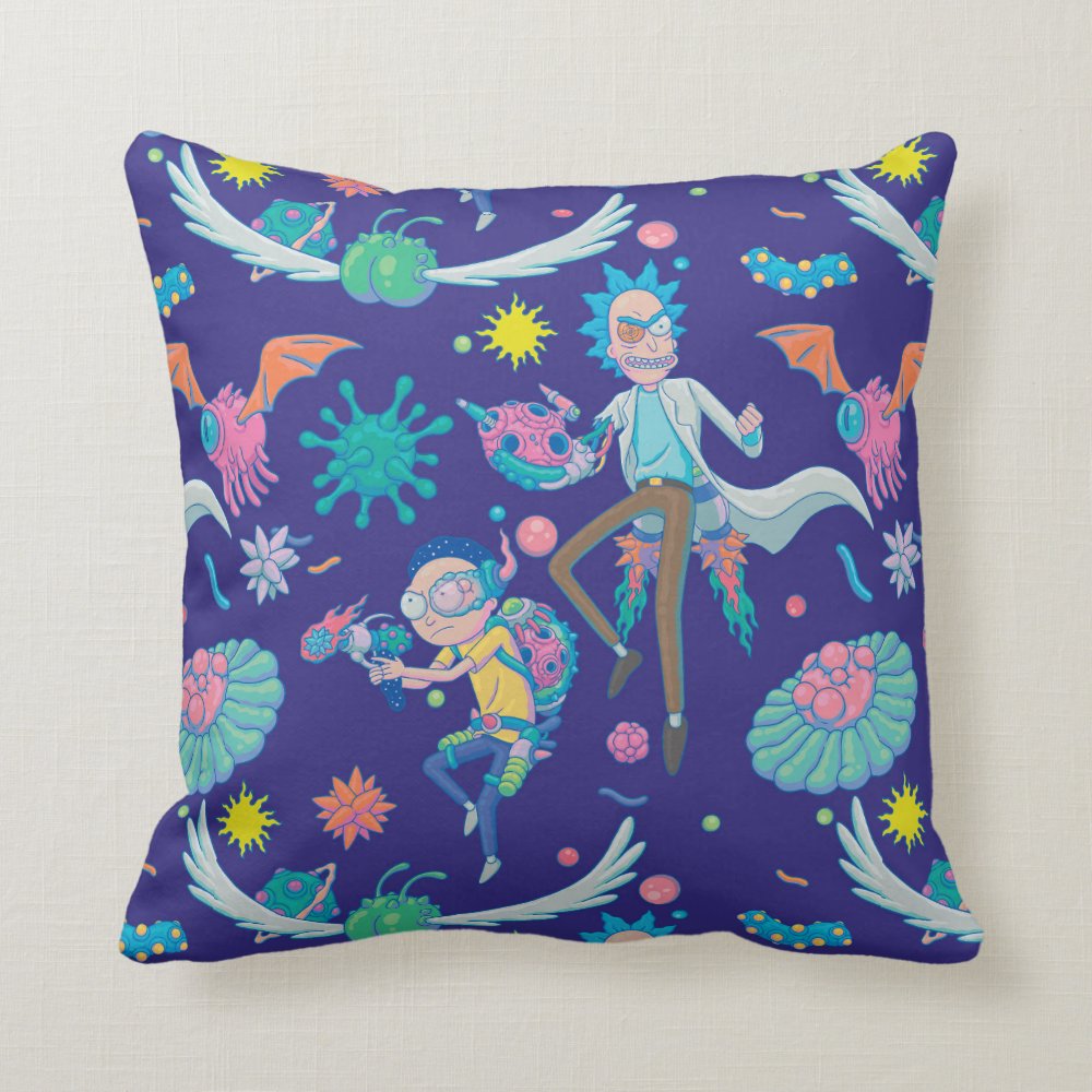 rick and morty among infected cells pattern throw pillow r7dd2199d3dd04036ab1b7e37886a56b0 6s309 8byvr 1000 - Rick And Morty Shop