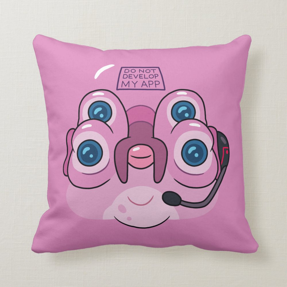 rick and morty do not develop my app throw pillow r650d19f7b53c4f70bfed065ef156dbc8 6s309 8byvr 1000 - Rick And Morty Shop