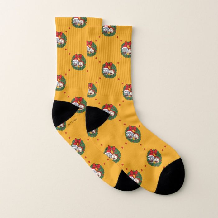 rick and morty holiday wreath pattern socks rd0803f7e9f9646fb9281157d99cf86e7 ejsjd 1000 - Rick And Morty Shop